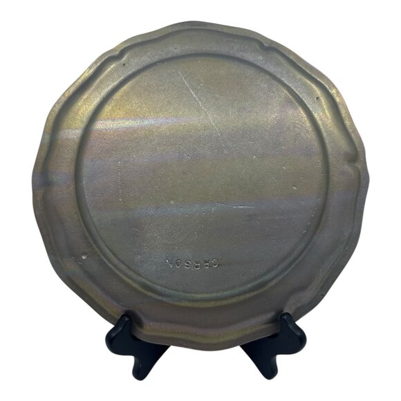 Vintage Cracker Barrel Golf Outing Memorabilia Carson Pewter Plate 10" USA - Picture 4 of 12